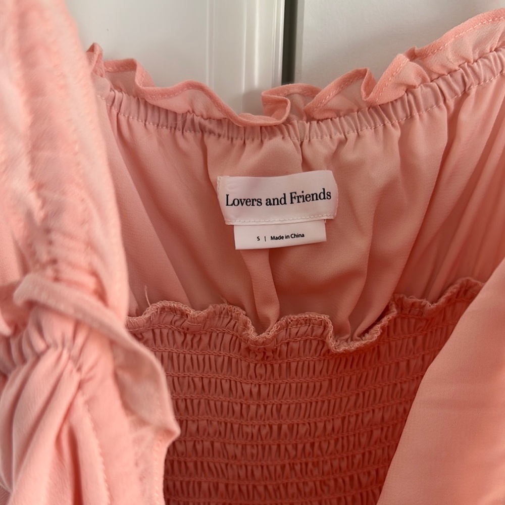 Pink Ruffled Midi Dress - Picture 3 of 3